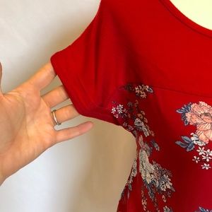 Modcloth Tops - Red Flower Top Modcloth Tops - Red Flower Top